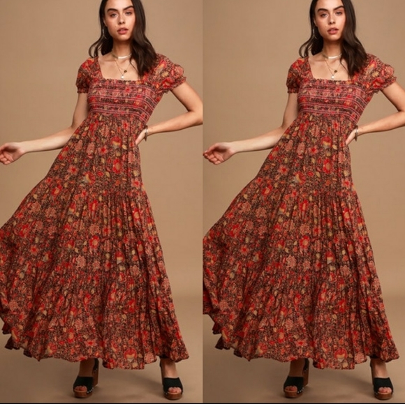 ****1 Med left!!*****Free People Tiered Maxi Dress - Picture 9 of 13